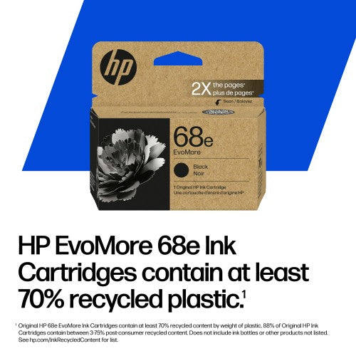 HP 68e EvoMore Black Original Ink Cartridge