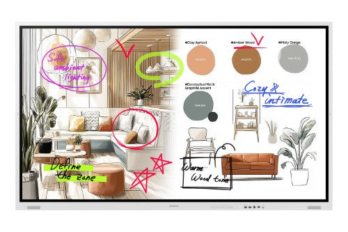 Samsung Flip WMFX Samsung WM85FX 85 Inch Collaborative Interactive Touch Display, 4K UHD