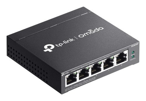 TP-Link Omada ES205G Managed Gigabit Ethernet (10/100/1000) Power over Ethernet (PoE) Black