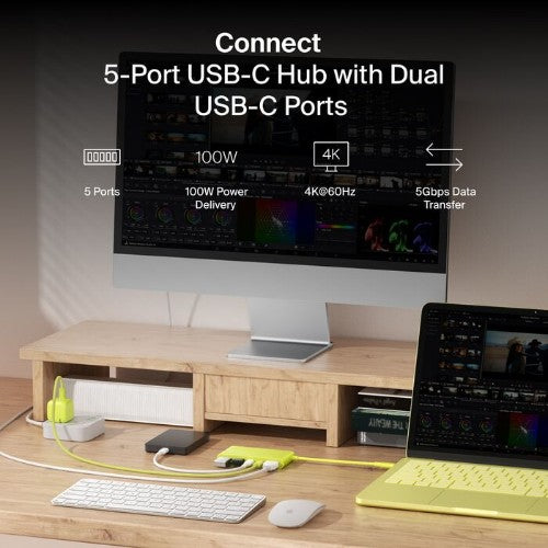 Belkin AVC022FQSGY USB Type-C 5000 Mbit/s Green