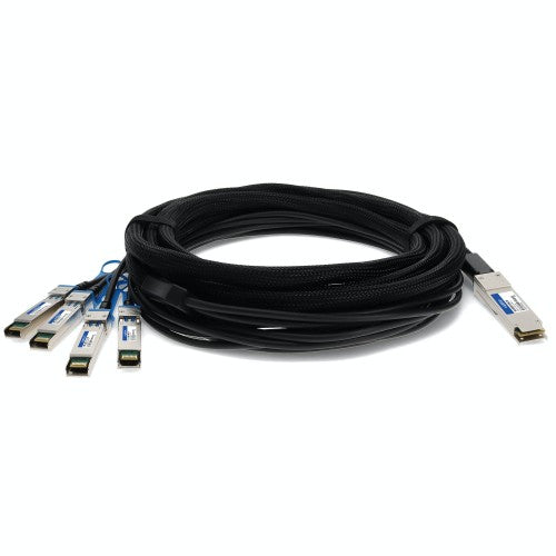 AddOn Networks ADD-QMXSIN-PDAC1M InfiniBand/fibre optic cable 39.4" (1 m) QSFP+ 4x SFP+ Black
