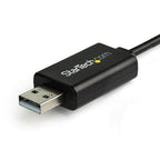 StarTech.com ICUSBROLLOVR cable gender changer RJ-45 USB 2.0 Type-A Black