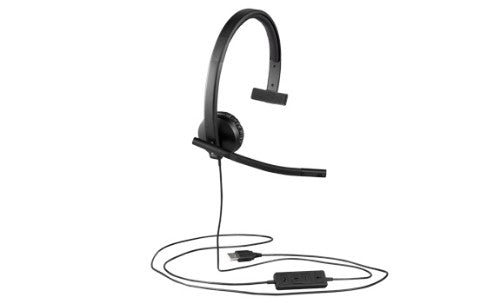 Logitech 981-000570 headphones/headset Wired Head-band Office/Call center Black