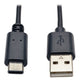 Tripp Lite U038-006 USB cable USB 2.0 72" (1.83 m) USB A USB C Black