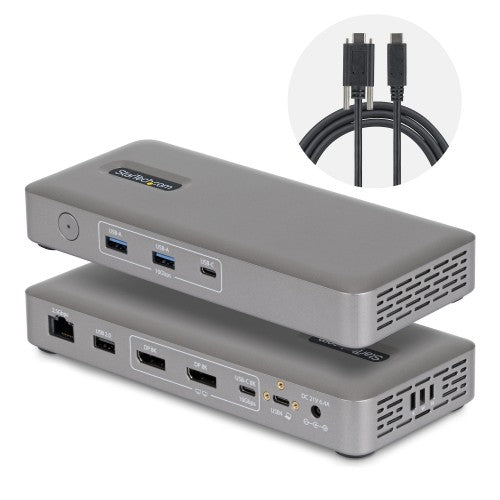 StarTech.com 208N-USB4-DOCK laptop dock/port replicator Wired Gray