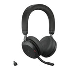 Jabra Evolve2 75 Headset Wireless Head-band Office/Call center USB Type-C Bluetooth Charging stand Black