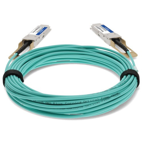 AddOn Networks QSFP-OTU4-AOC1M-CN-AO InfiniBand/fibre optic cable 39.4" (1 m) QSFP28 Mint color