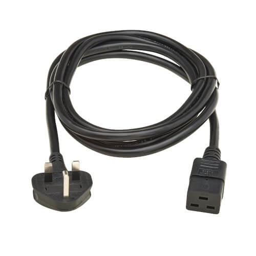 Eaton P052-2P5M-UK power cable Black 98.4" (2.5 m) BS 1363 IEC C19
