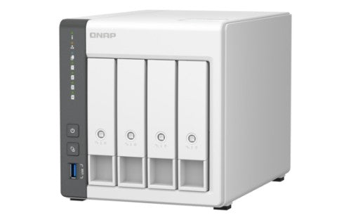 QNAP TS-433 NAS Tower ARM Cortex-A55 4 GB 0 TB QNAP Turbo System White