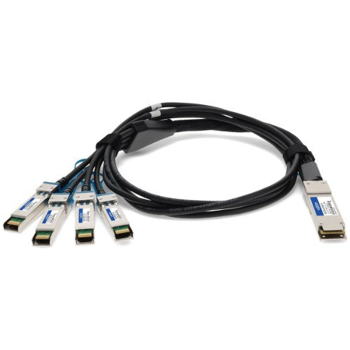 AddOn Networks ADD-Q28ARS28MX-P3M InfiniBand/fibre optic cable 118.1" (3 m) QSFP28 4xSFP28 Black