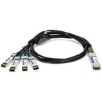 AddOn Networks ADD-Q28ARS28MX-P3M InfiniBand/fibre optic cable 118.1" (3 m) QSFP28 4xSFP28 Black