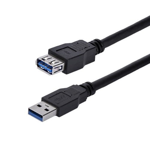 StarTech.com USB3SEXT1MBK USB cable USB 3.2 Gen 1 (3.1 Gen 1) 39.4" (1 m) USB A 5 Gbit/s Black