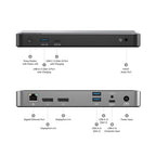 ALOGIC DX2 Wired USB 3.2 Gen 1 (3.1 Gen 1) Type-C Black, Gray