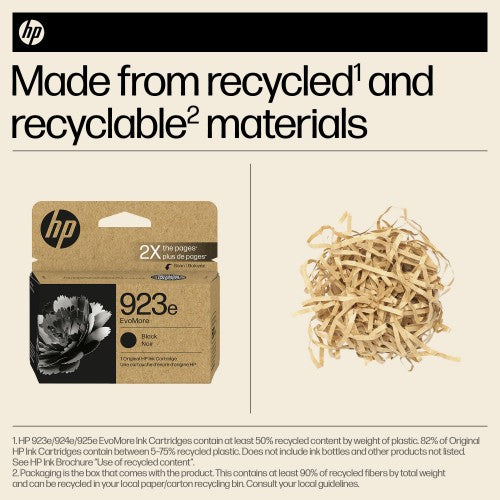 HP 923e EvoMore Black Original Ink Cartridge