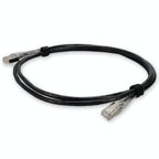 AddOn Networks ADD-7FSLCAT6A-BK networking cable Black 83.9" (2.13 m) Cat6a U/UTP (UTP)
