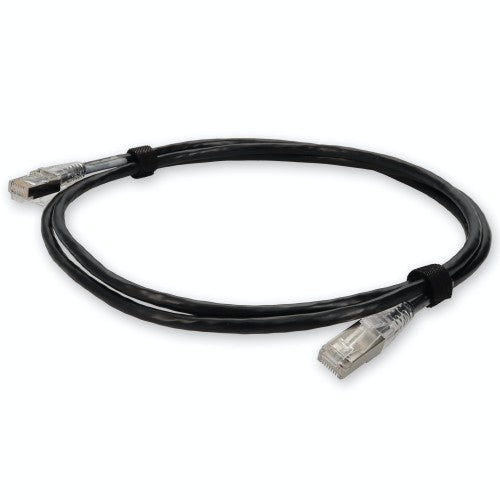 AddOn Networks ADD-7FSLCAT6A-BK networking cable Black 83.9" (2.13 m) Cat6a U/UTP (UTP)