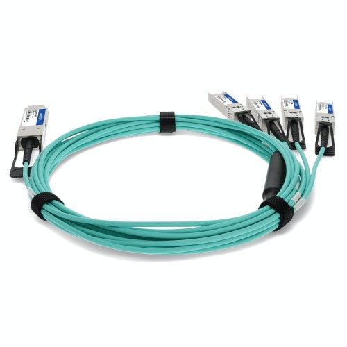AddOn Networks 10322-AOC7M-AO InfiniBand/fibre optic cable 275.6" (7 m) QSFP+ 4x SFP+ AOC Aqua color
