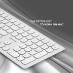 ALOGIC ASKBT3M keyboard Home/Office Bluetooth QWERTY US English White