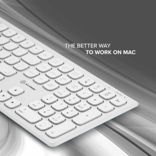 ALOGIC ASKBT3M keyboard Home/Office Bluetooth QWERTY US English White