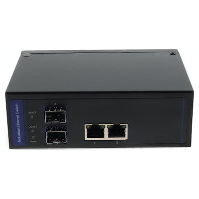 AddOn Networks ADD-GMC-2RJ2SFP-POE+ network media converter Internal 1000 Mbit/s Black