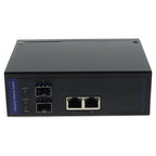 AddOn Networks ADD-GMC-2RJ2SFP-POE+ network media converter Internal 1000 Mbit/s Black