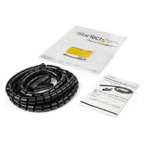 StarTech.com CMSCOILED cable organizer Cable sleeve Black 1 pc(s)