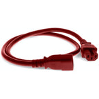 AddOn Networks ADD-C142C1514AWG1FTRD power cable Red 11.8" (0.3 m) C15 coupler C14 coupler