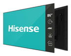 Hisense 86DM66D signage display Digital A-board 86" Wi-Fi 500 cd/m² Full HD Black Android 11 24/7