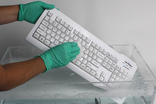 Seal Shield Silver Seal keyboard Universal USB QWERTY US English White