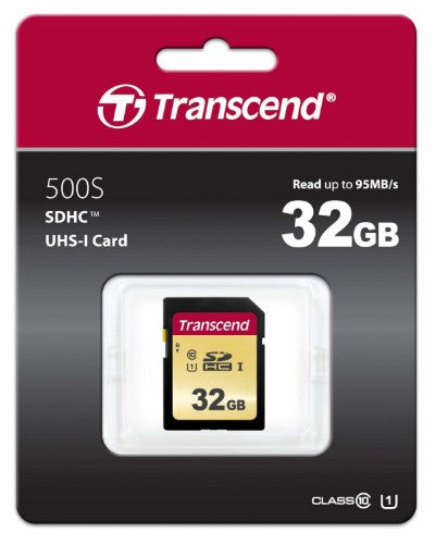Transcend 32GB, UHS-I, SDHC Class 10