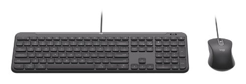 Logitech Signature Slim Wired Combo MK625 for Business keyboard Mouse included Home/Office USB QWERTY US English Graphite