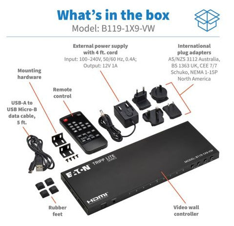 Eaton B119-1X9-VW video splitter HDMI