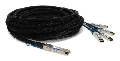 AddOn Networks QSFP-4SFP-PDAC1M-FT-AO InfiniBand/fibre optic cable 39.4" (1 m) QSFP+ 4x SFP+ DAC Black