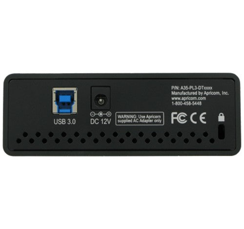 Apricorn Aegis Padlock DT external hard drive 20 TB USB Type-B 3.2 Gen 1 (3.1 Gen 1) Black
