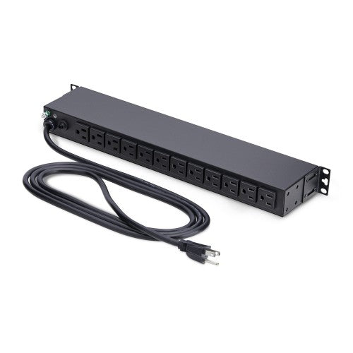 StarTech.com 1315B8H-RACK-PDU power distribution unit (PDU) 13 AC outlet(s) 1U Black