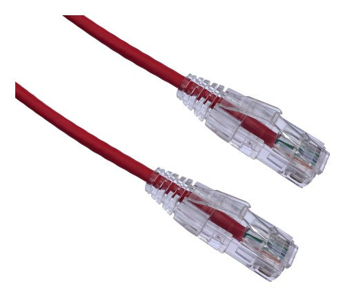 Axiom AXG98031 networking cable Red 59.1" (1.5 m) Cat6a U/UTP (UTP)