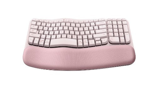 Logitech Wave Keys keyboard Universal RF Wireless + Bluetooth QWERTY English Rose