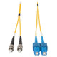 Eaton N354-01M InfiniBand/fibre optic cable 39.8" (1.01 m) 2x SC 2x ST OFNR Black, Blue, Yellow