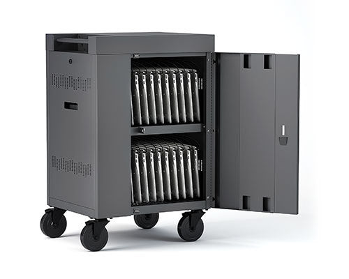 Bretford TVCM20PAC-CK portable device management cart/cabinet Charcoal