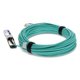 AddOn Networks AOC-Q-Q-40G-25M-AO InfiniBand/fibre optic cable 984.3" (25 m) QSFP+ Aqua color, Silver