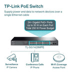 TP-Link TL-SG1428PE network switch Managed L2 Gigabit Ethernet (10/100/1000) Power over Ethernet (PoE) 1U Black