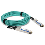 AddOn Networks ADD-QARQMX-AOC50M InfiniBand/fibre optic cable 1968.5" (50 m) QSFP+ Aqua color