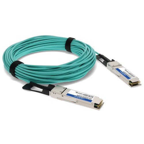 AddOn Networks ADD-QARQMX-AOC50M InfiniBand/fibre optic cable 1968.5" (50 m) QSFP+ Aqua color