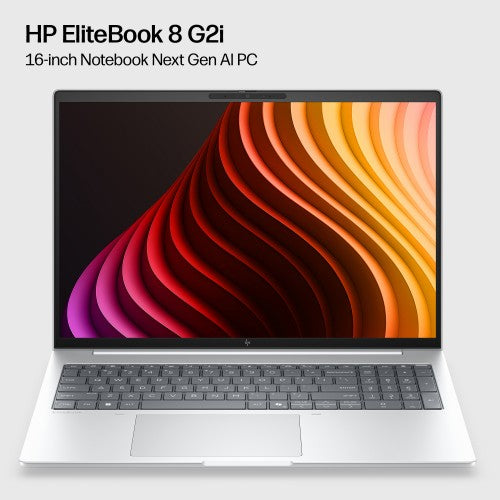 HP EliteBook 8 G2i 16 inch Notebook Next Gen AI PC Wolf Pro Security Edition Copilot+ PC Intel Core Ultra 7 365 Laptop 16" Touchscreen WUXGA 32 GB LPDDR5x-SDRAM 512 GB SSD Wi-Fi 7 (802.11be) Windows 11 Pro Silver