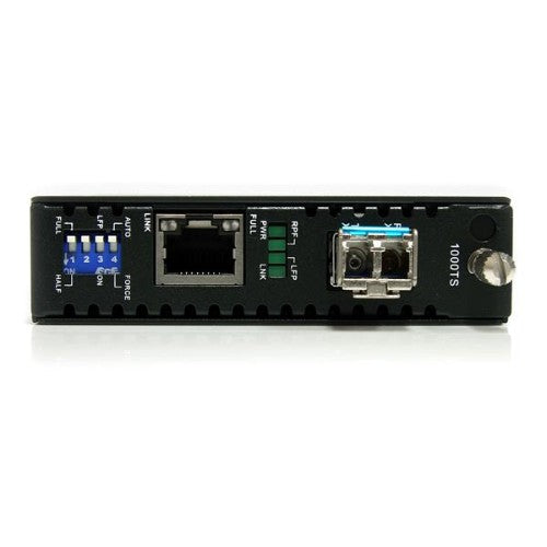 StarTech.com ET1000S40LC2 network media converter 2000 Mbit/s 1310 nm Single-mode Black