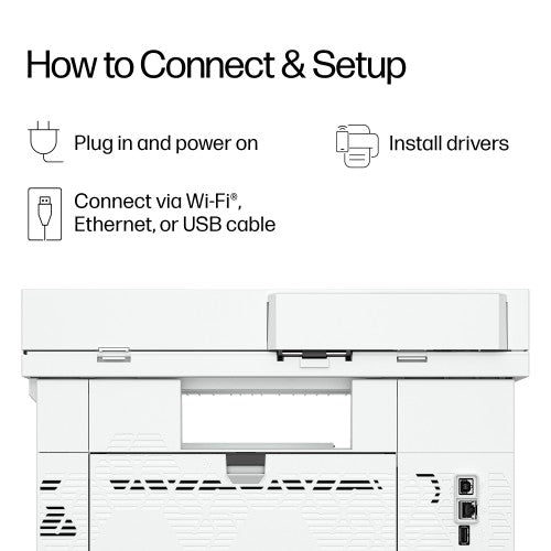 HP LaserJet Pro 4112fdn Black and white Printer, Ethernet Only; Copier, Scanner; Duplex
