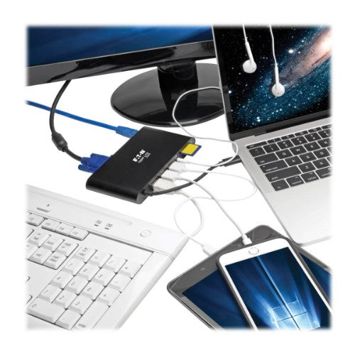Tripp Lite U442-DOCK1-B laptop dock/port replicator USB 3.2 Gen 2 (3.1 Gen 2) Type-C