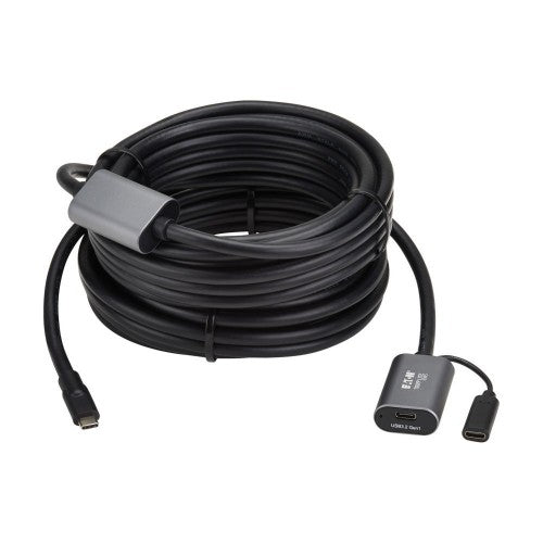 Eaton U330-10M-C2C-C USB cable USB 3.2 Gen 1 (3.1 Gen 1) 393.7" (10 m) USB C 5 Gbit/s Black, Gray