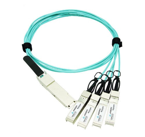 Axiom QDD-4X100G-AOC-7M-AX InfiniBand/fibre optic cable 275.6" (7 m) QSFP-DD 4x QSFP56 Aqua color