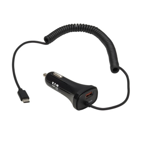 Tripp Lite U280-C02-30W-C6 mobile device charger Universal Black Cigar lighter Fast charging Auto